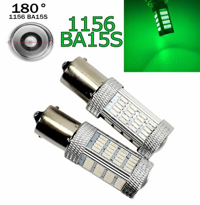 #ad #ad Green Rear Turn Signal Light 1156 BA15S P21W 7506 1141 92 LED Bulb A1 Euro X $18.50