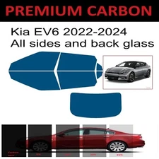 Premium Carbon Window Tint fits Kia EV6 Suv 2022-2024 precut tint
