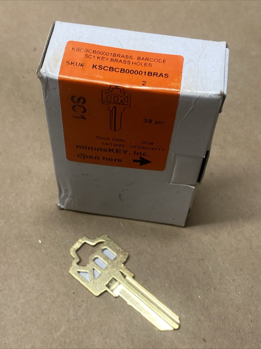 38PCS MINUTE KEY BLANK KEY BRASS 989396 | eBay