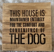 Dog lovers reclaimed wood sign 10x10 From Artistic Reflections NWT Great Gift