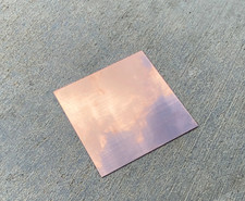 4" Square Copper Stamping Blanks 5 Pack 