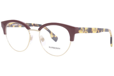 バーバリー　サングラス Burberry Birch B-2316 3869 Eyeglasses Women's Bordeaux/Pale Gold