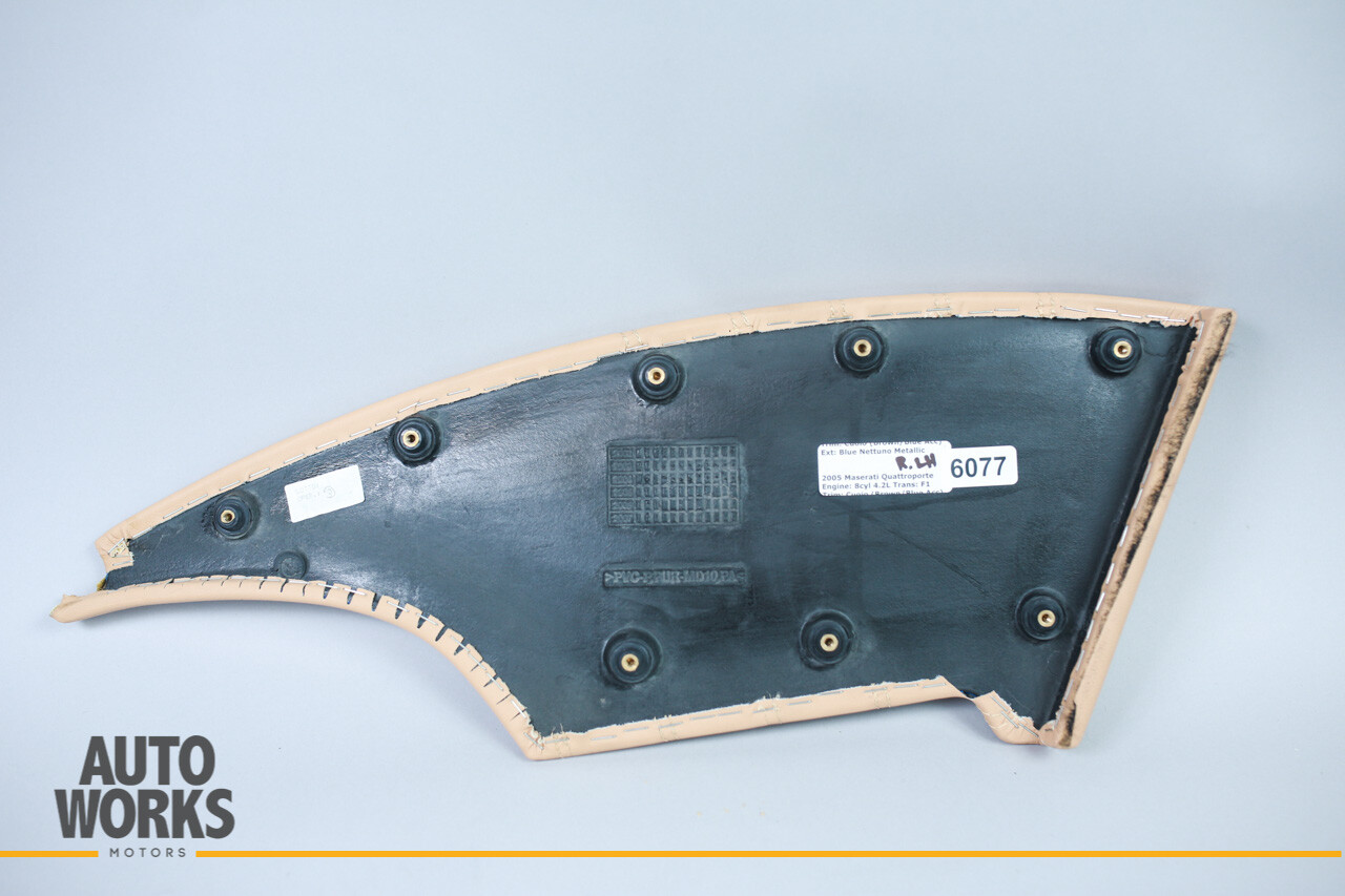 04-08 Maserati Quattroporte M139 Rear Left Side Door Panel Leather Trim OEM