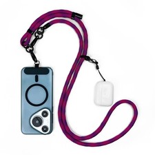 8mm Universal Phone Lanyard, Adjustable Crossbody Neck Strap with 2 Lobster C...