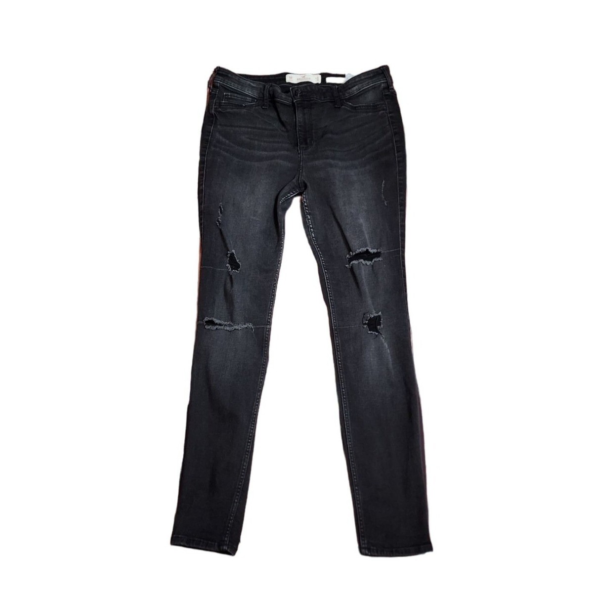 Low Rise Hollister High Waisted Black Jeans Black Hollister Skinny