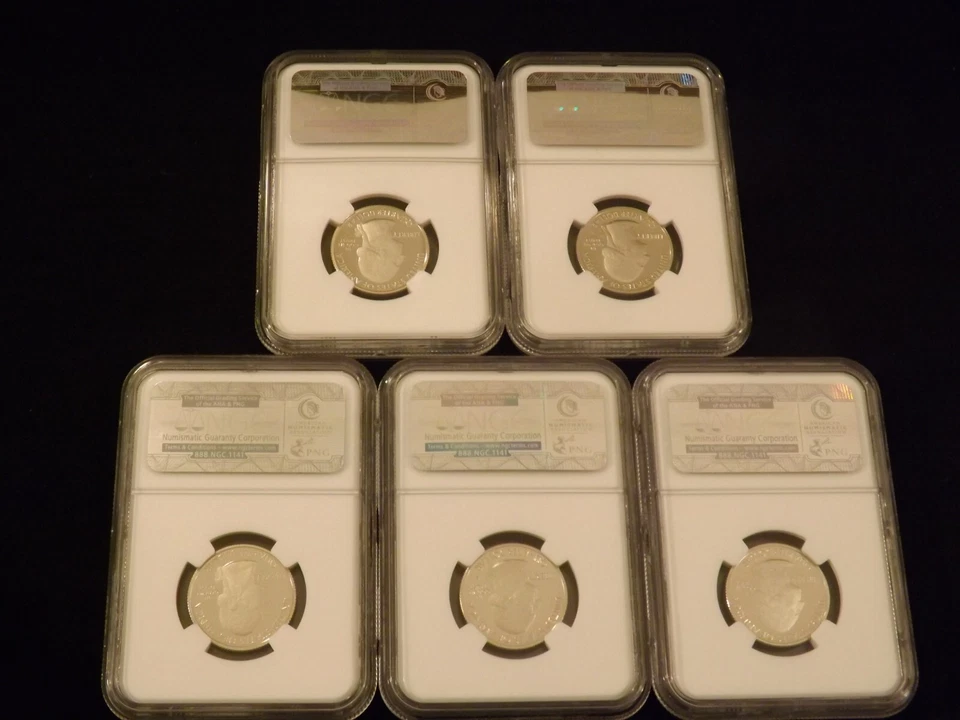 2010-S Quarters 5 Coin Set NGC PF 70 - Image 2 of 2