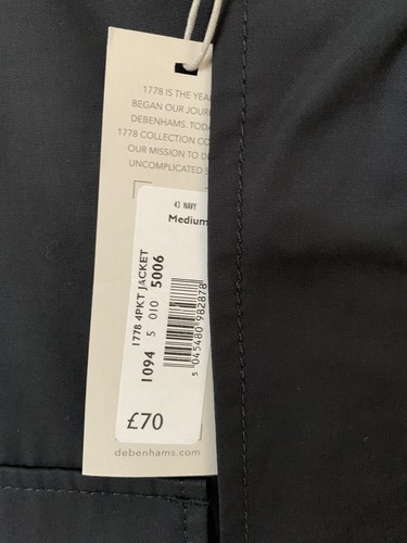 4 Pocket Jacket Navy Medium Epaulettes On Shoulder - Bild 5 von 6