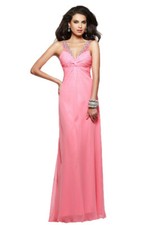 Faviana Prom Dress Formal Evening Gown Style 7515 Sorbet Size 4