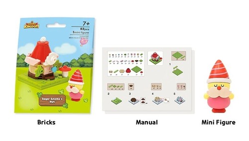 Cookie Run Kingdom Brick Collection Sugar Gnome's Hut 53pcs + Ball-point Pen - Picture 12 of 14