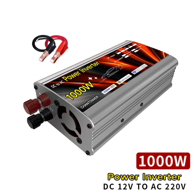 Inverter 12v 220v Solar Inverter 500W 1000W 1500W 2000W Portable Voltage  Transfo – Tacos Y Mas