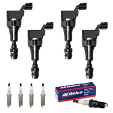 4x Ignition Coil & 4x ACDelco Iridium Spark Plug for Saturn Ion 2.4L I4 UF491