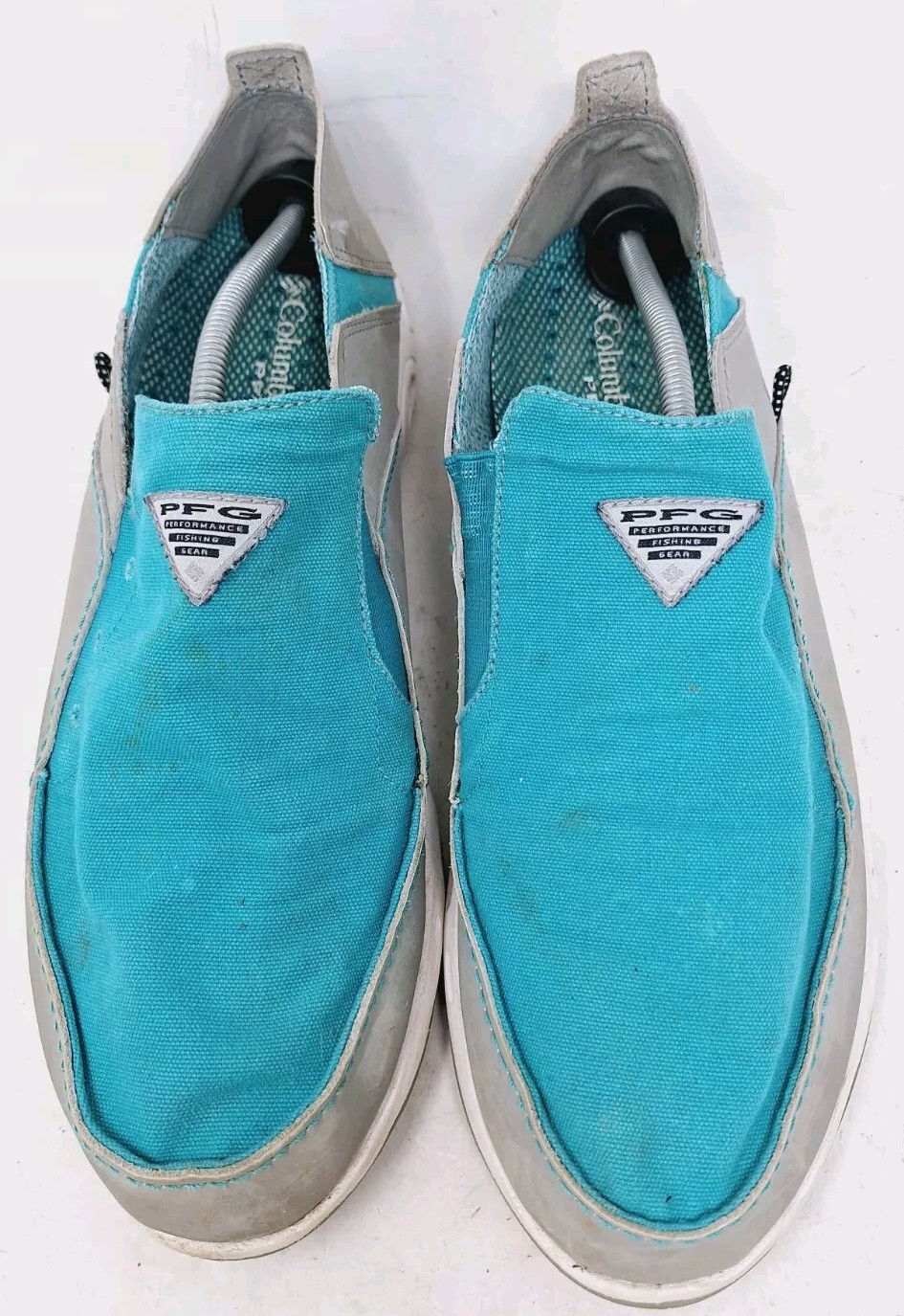Columbia Mens Shoes 14 Blue PFG Bahama Vent Gray  Slip Ons BM4444-922 thumbnail 5