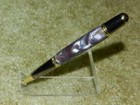 Twist Pen with Gray-Purple -Blue Colors and Silver Highlights, Polished Chrome  — photo 5