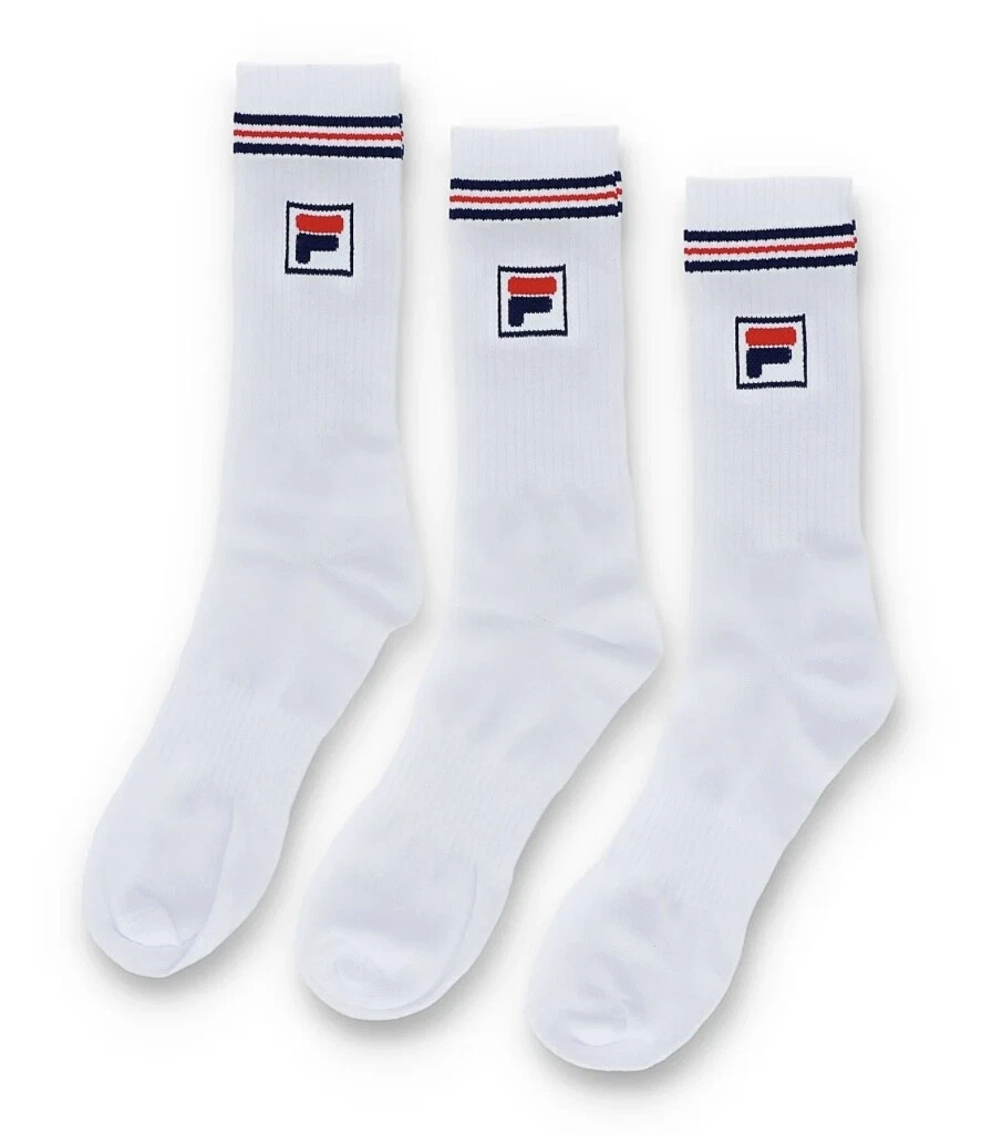 Fila Vintage Bjorn Borg Jent (pack of 3 pairs) of white tennis/sports socks