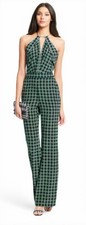 Diane Von Furstenberg DVF Green Jumpsuit Size S NWOT