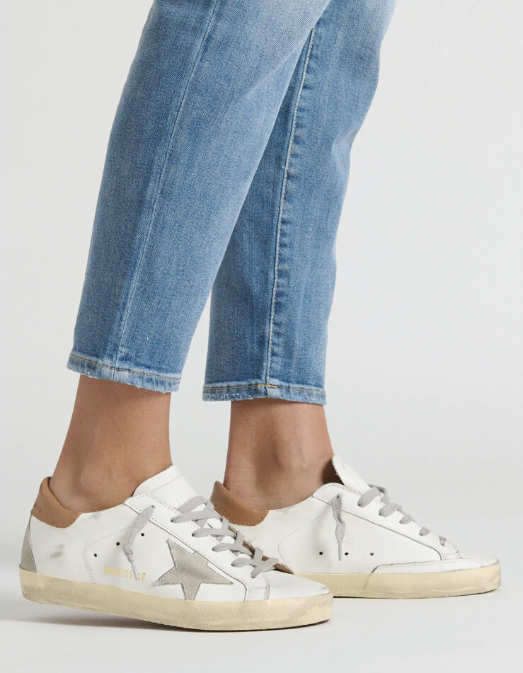 Golden Goose Superstar Sneaker White Leather/Brown/Gray Star