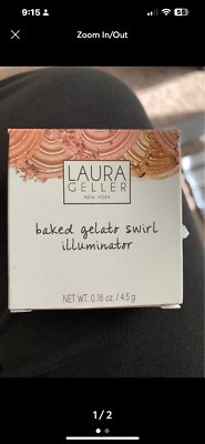 Laura Gelled Baked Gelato Swirl Illuminator Diamond Dust Full Size 0.35oz/10g