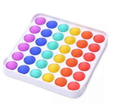Push Pop Bubble Kinder Spielzeug It Special Needs Silent Sensory Fidget Autismus Quadrat  