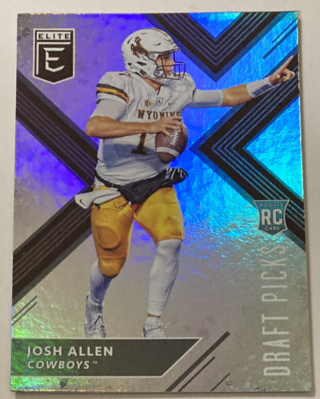 Josh Allen 2018 Elite Draft Picks White Jersey Rookie Card #103 (4285) ex-nrmt