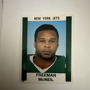 Panini 1988 Football '88 NFL New York Jets Freeman McNeil #159 Sticker