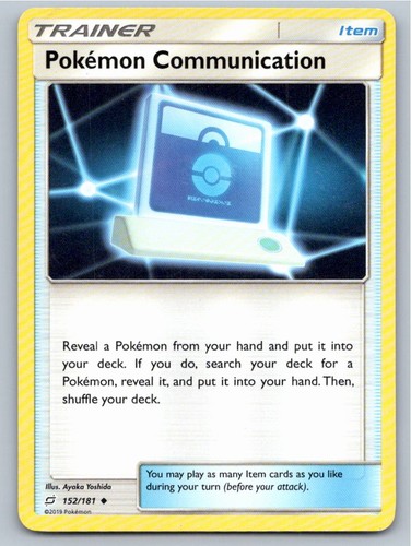 2019 POKEMON POKEMON COMMUNICATION TEAM UP 152/181 UC LP A80334 FREE S&H