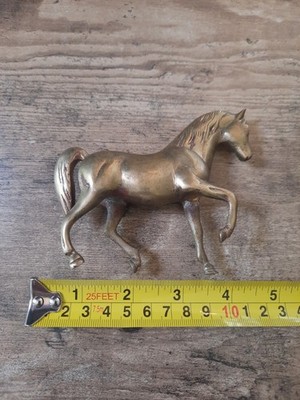 Vintage Brass Horse Figurine Statue Stallion 