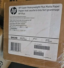 HP Super Heavyweight Plus Matte Paper, 24''x100 ft, Ultra White, Q6626B, 1 ROLL