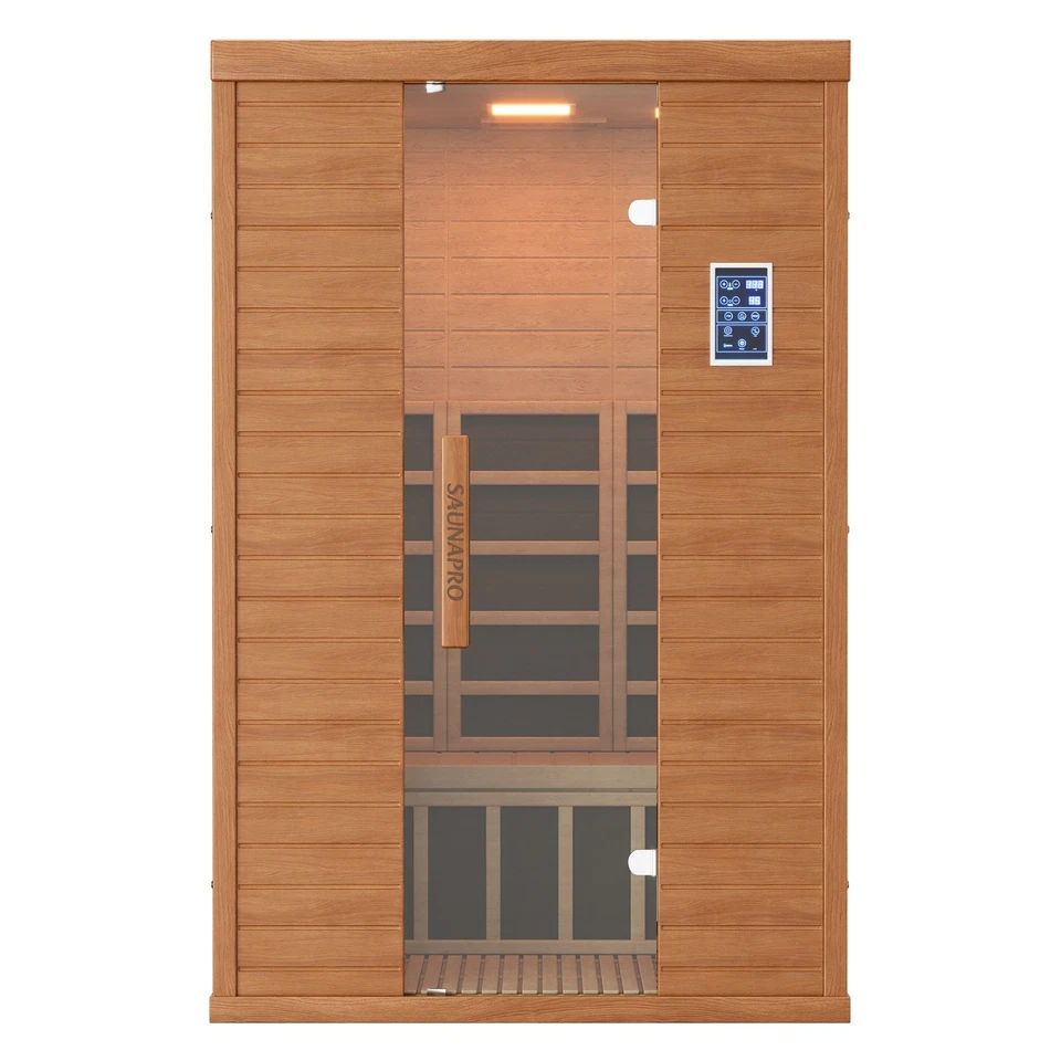 2- Person Infrared Sauna, Remotely Controllable Indoor Sauna, Low EMF 1500W/120V - Image 3 of 4