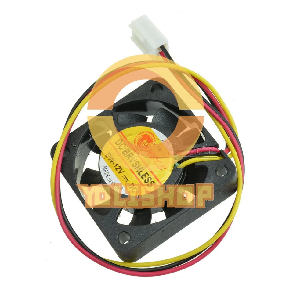 40X40X10MM 12V 3Pin 40mm Mini 4cm DC Brushless Computer Cooler Cooling Fan PC - Image 3 of 4
