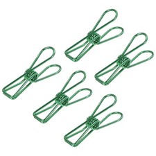 Small Metal Wire Clasp 1 Inch Multipurpose Clamp Bag, Green pz25