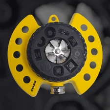 Dramm ColorStorm 9-Pattern Premium Turret Sprinkler, Heavy Duty (Yellow) Garden 