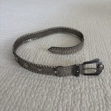 NANNI MADE IN ITALY WOMEN'S SILVER METAL DESIGNER BELT SIZE 34