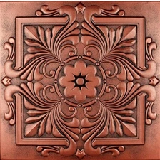 A La Maison Ceilings R14 Victorian Pre-Painted Foam Glue-up Ceiling Tile 48 Pack