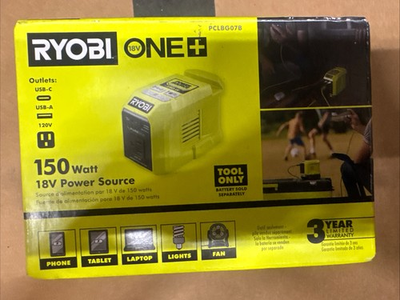 #ad Ryobi ONE Plus 18V 150 Watt Portable Battery Inverter Power Source New Version $47.99
