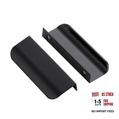 #ad Pack Finger Pulls for Cabinets Tab Handle Matte 76mm 3quot; Hole Center 10 $19.52