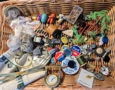 Grandpa's Estate Junk Drawer Lot Collectibles Vintage Treasures Odds Ends
