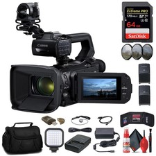 Canon XA70 UHD 4K30 Camcorder with Dual-Pixel Autofocus + 64GB Memory Card +