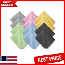 Soft  Stylish 12 Microfiber Cloths for Screens, Glasses  Delicate Surfaces