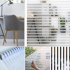 Bubble Free Frosted Window Film Static Cling Etched Privacy Glass Vinyl Film*5M