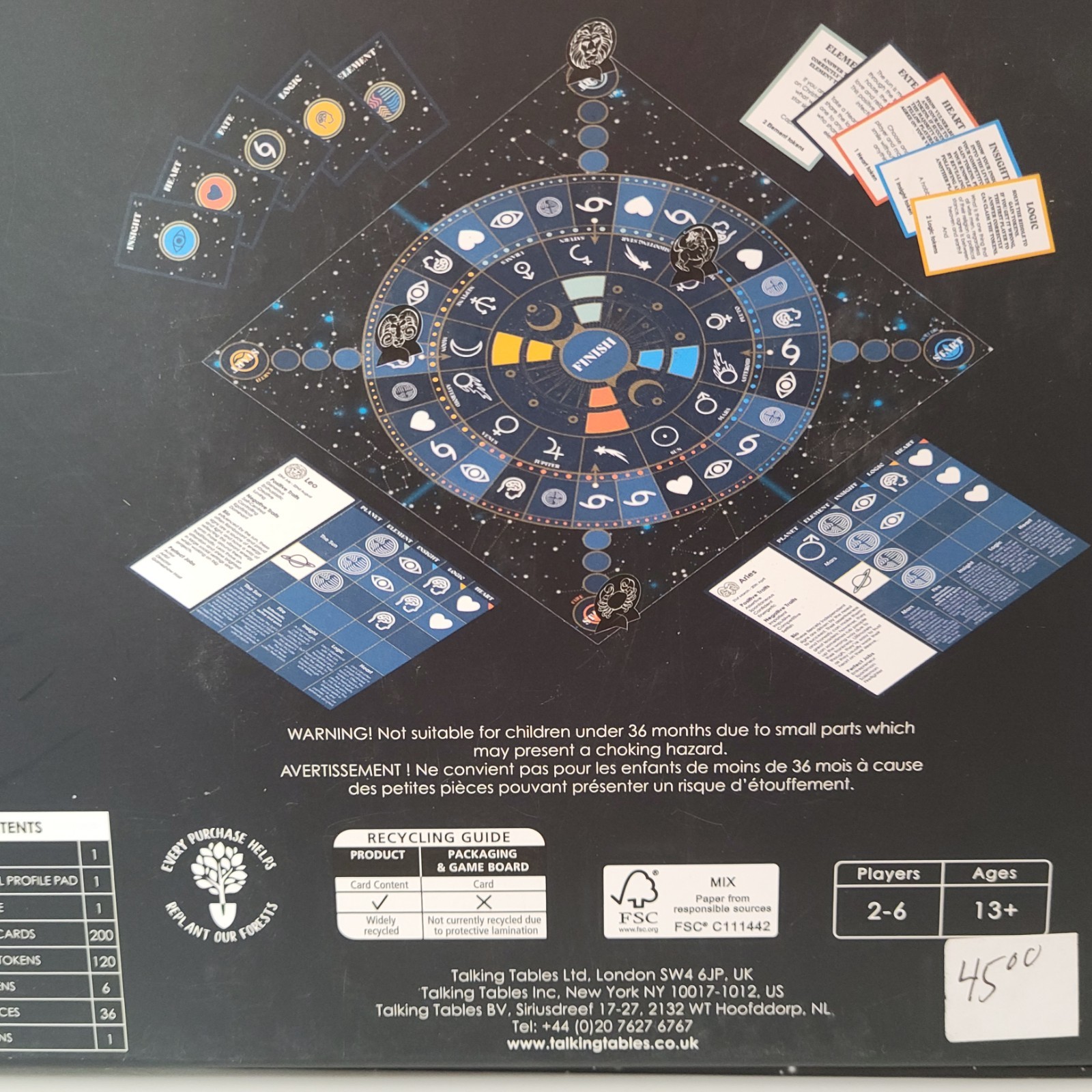 Talking Tables Zodiac Board Game Star Sign for Astrology Gifts, Horoscope, 13+