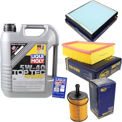 INSPEKTIONSKIT FILTER LIQUI MOLY ÖL 5L 5W-40 für VW Polo 9N_ 1.4 TDI 1.9 Fox