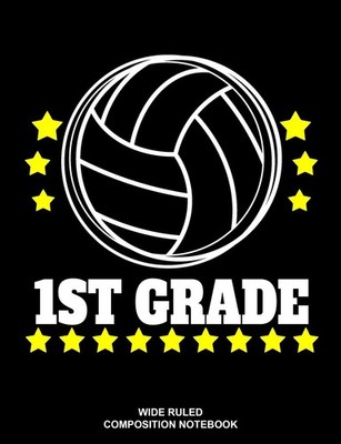 1st Grade Volleyball Wide Ruled Composition