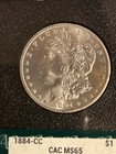 1884 CC Morgan Silver Dollar GSA NGC MS-65 — photo 3