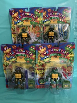 TMNT Toon Turtles Lot of 4 Sealed Figures Nickelodeon Playmates