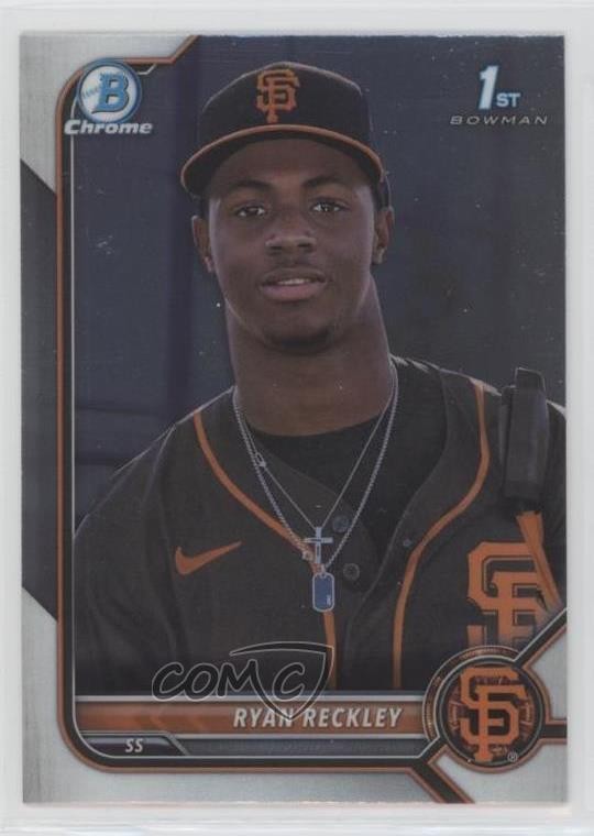 2022 Bowman Chrome Prospects Ryan Reckley #BCP-163 1u6