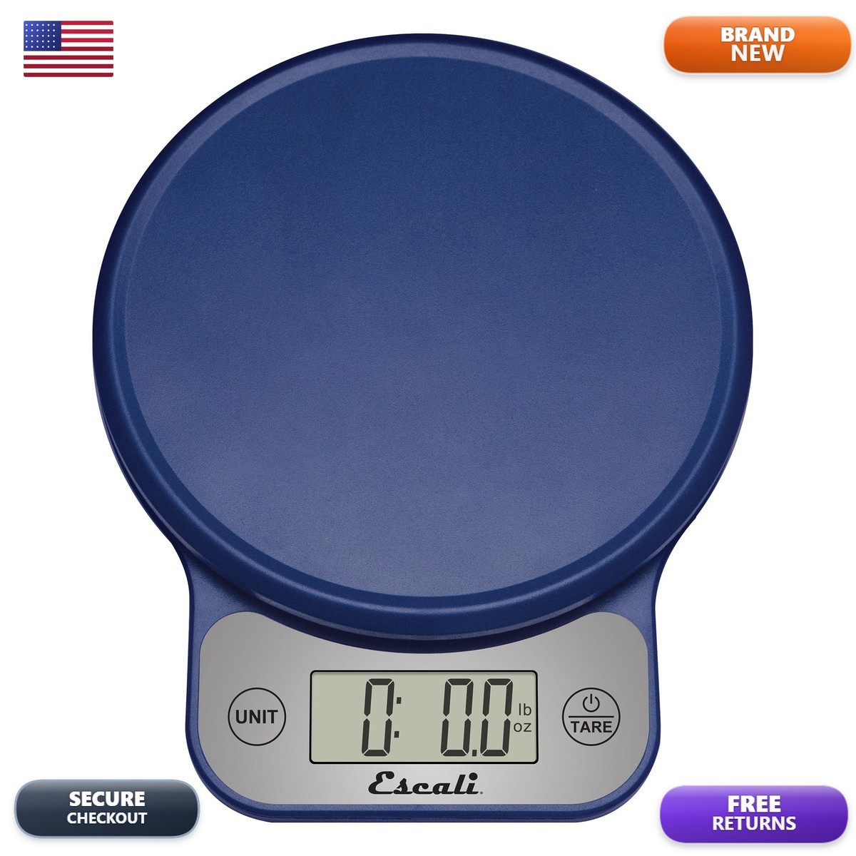 T136 Escali Telero Digital Food Scale 11 lb Blue T136 | eBay