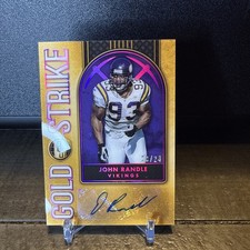 2023 Panini Gold Standard Gold Strike Rose Gold 23/24 John Randle GS-JR Auto HOF