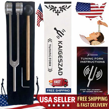 OM 136.1Hz Weighted Tuning Fork with Reflex Hammer for Healing Chakra Set,Healin