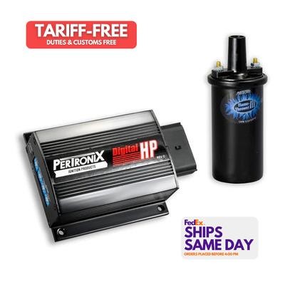 Pertronix Ignition 510C, Kit Black Aluminum Digital Hp Ignition Box And Coil Com - Picture 1 of 10