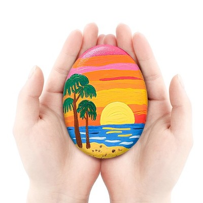 Simetufy 30Pcs Rocks for Painting, Large 3.3-4.5 Inch Natural River Stones for